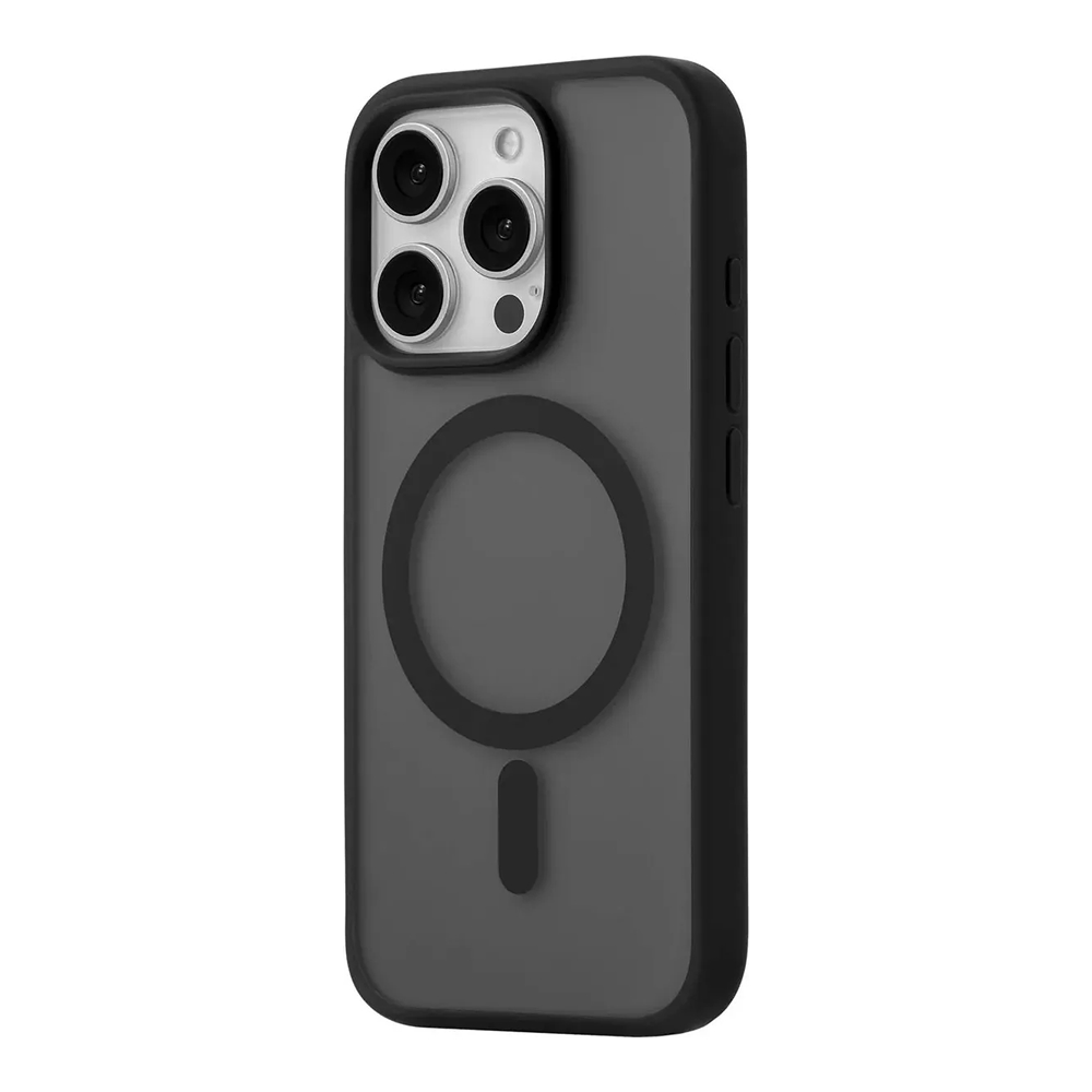 Чехол защитный uBear Cloud Mag Case iPhone 16 Pro, силк-тач, черный